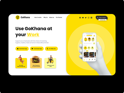 Website & App design for Indian based food delivery startup