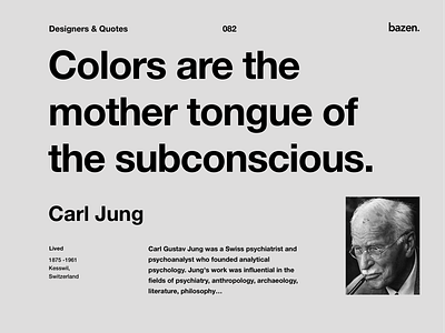 Quote - Carl Jung color design color palette colorscheme creative agency creative design creative designer design quote design quotes designthinking good design quote design quoteoftheday ui design uidesigns user interface design userexperiencedesign ux design