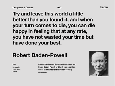 Quote - Robert Baden - Powell