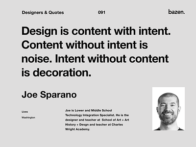 Quote - Joe Sparano design quote design quotes designagency designideas designinpiration designthinking designtips designtrends inspiration inspirational quote inspirations motivational quotes product design quote quote design quoteoftheday quotes ui design ux design