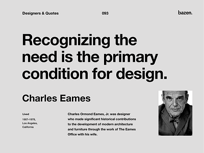 Quote - Charles Eames design agency design ideas design inspiration design quote design quotes design tip design tips designthinking designtips designtrends inspirational quote inspirations product design quote design quotes tips ui design ux design