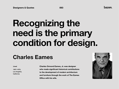 Quote - Charles Eames