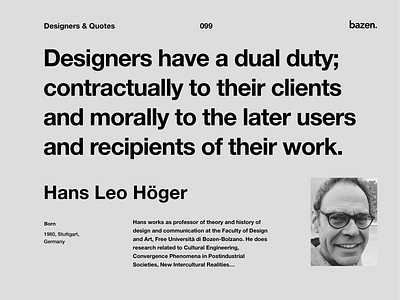 Quote - Hans Leo Höger