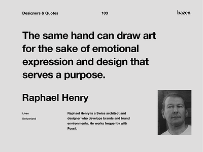 Quote - Raphael Henry