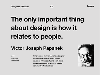 Quote - Victor Joseph Papanek