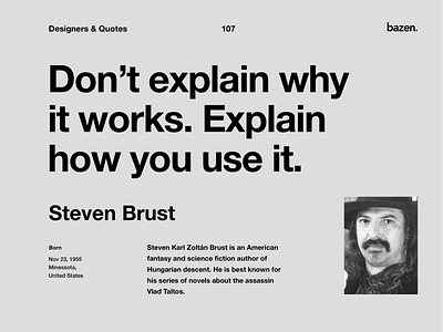 Quote - Steven Burst