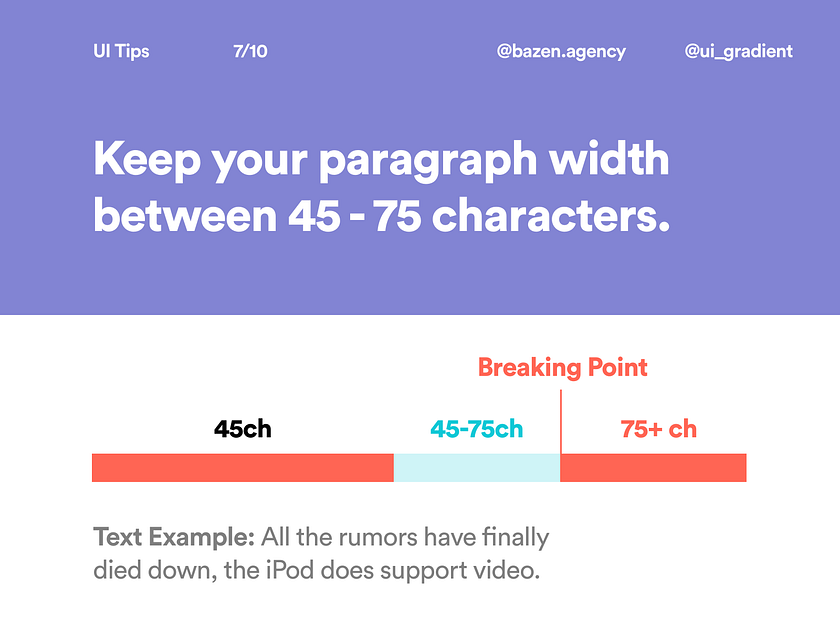 UI Tip - How to Improve Typography in Your IG Posts by bazen.talks on ...