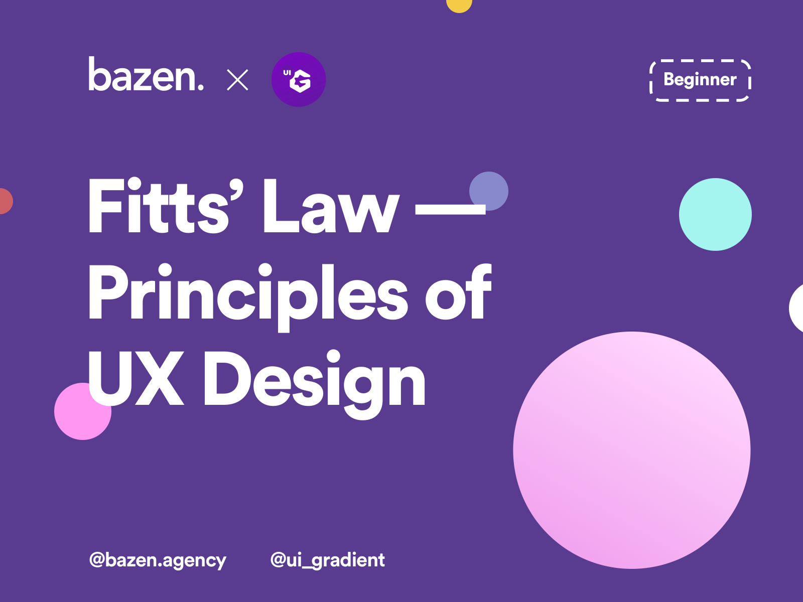 UX Tip - Fitts' Law - Principles of UX Design