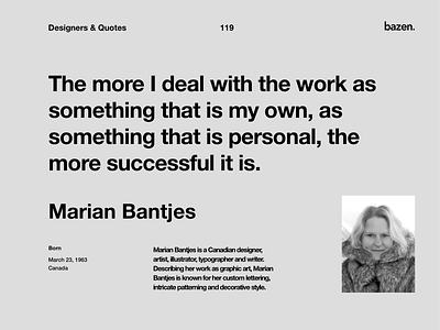 Quote - Marian Bantjes