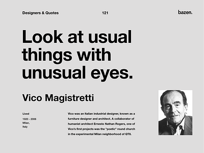 Quote - Vico Magistretti