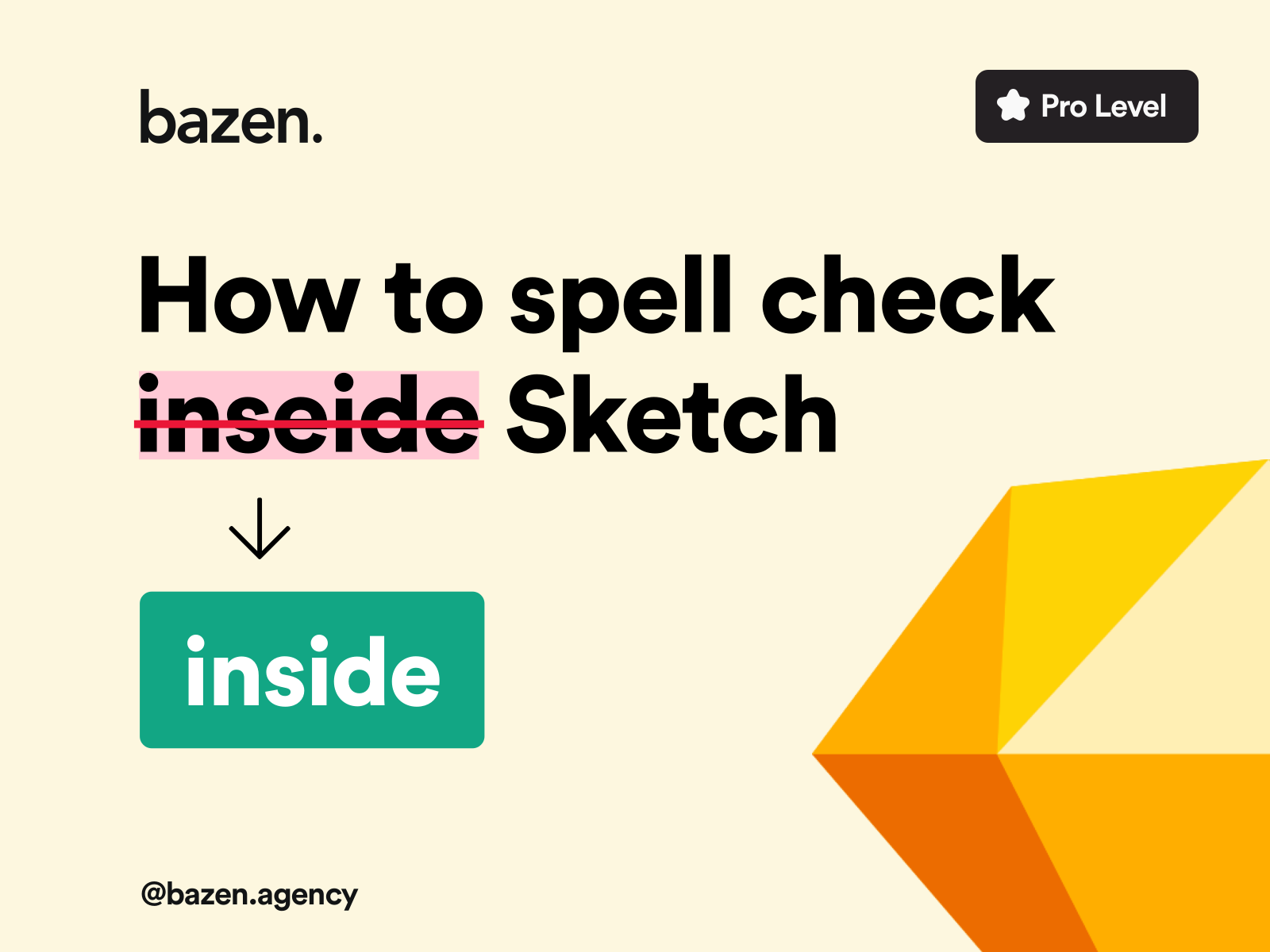 UI Tip - How to Spell Check Inside the Sketch by bazen.talks on Dribbble