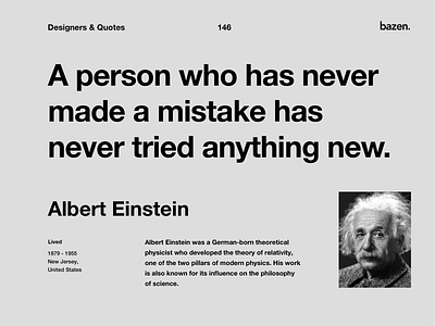 Quote - Albert Einstein design quotes design tips inspiration inspirational quote motivational quotes product design quote design ui ui design ux