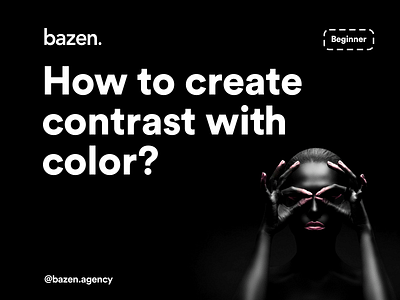 UI Tip - How to Create Contrast With Color color colors contrast contrasting daily ui dailyui design agency design thinking design tip design tips designconcept how to illustration ui ui design ui designer uiux uiux designer uiuxdesign
