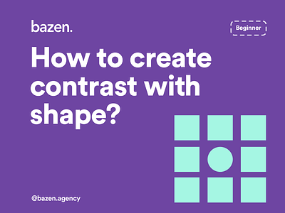 UI Tip - How to Create Contrast With Shape