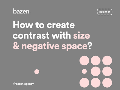 UI Tip - How to create contrast with size and negative space