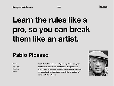 Quote - Pablo Picasso