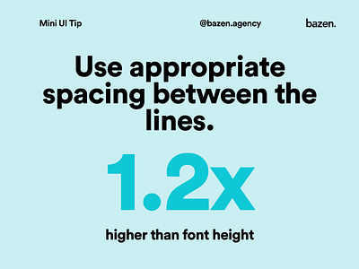 Mini UI Tip - Line spacing design principles design thinking design tip design tips designtips typographic typography typography design typography poster ui ui ux uiux user experience user interface user interface design user interface ui ux uxui