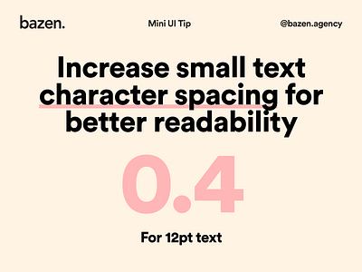 Mini UI Tip - How to set character spacing typographic typography typography art typography design typography poster ui uidesign uidesigner uiux uiuxdesign user interface ux ux design uxdesign