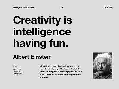 Quote - Albert Einstein design quote design quotes design tip design tips inspirational quote inspirational quotes motivational quotes motivationalquote quote design quoteoftheday quotes ui ui design uidesign uidesigner uiux ux