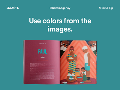 Mini UI Tip - Choose color from the image bazen agency color color palette color ui colour colour palette colour picker colour scheme dailyui design thinking design tip design tips designtips graphic design product design ui ui design uiux ux uxdesign