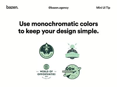 Mini UI Tips - Monochromatic logo