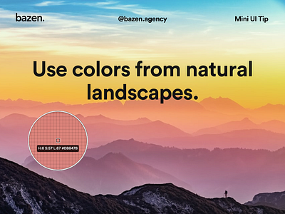 Mini UI Tip - Natural color palette