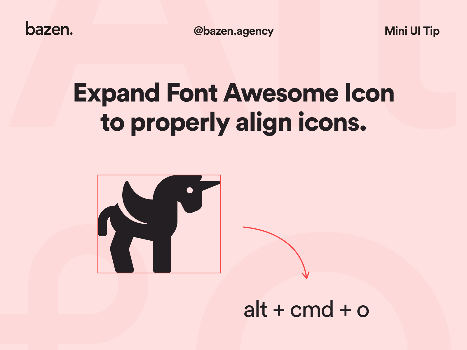 Mini UI Tip - How to align Font Awesome shortcuts shortcut sketchapp font family bazen agency design agency ux design ui design ux ui design tip design tips align alignment icon font font design icon design icons design icons font awesome