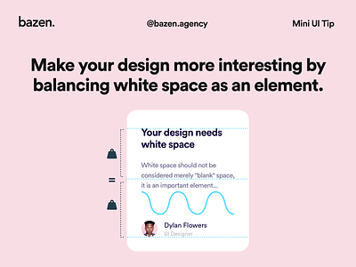 Mini UI Tip - White space as an element