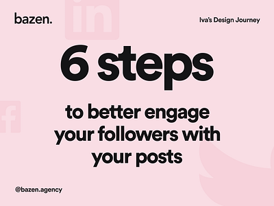 Junior UI Tip - How to engage your followers bazen agency content design content marketing content strategy design agency design community design tip design tips engagement junior junior designer marketing agency social media social media design social profile socialmedia ui ui design ux