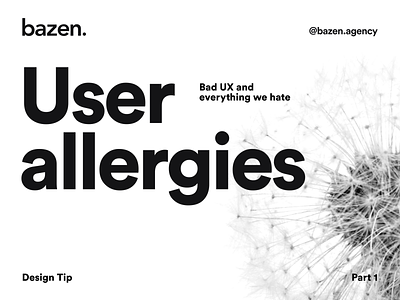 UI Tip - User allergies