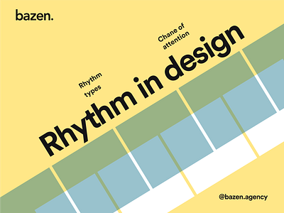 Design Tip - Rhythm in design design principles design thiking design tip design tips graphic design rhythm ui ui design uiux user interface ux