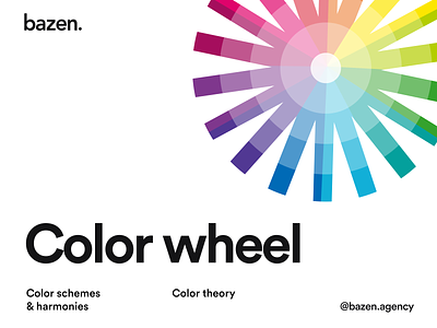 Design Tip - Color wheel bazen brand brand ide branding color design design principles design tip design tips design tools graphic design illustration layout layout exploration ui ui design uiux ux