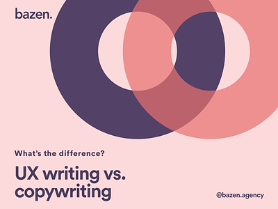 Design Tip - UX writing vs. copywriting