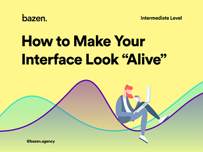 Design Tip - How to Make Your Interface Look ''Alive'' avatars bazen agency branding branding design design design principles design process design tip design tips graphic design images interface pro tips text ui ui design ui elements uiux ux