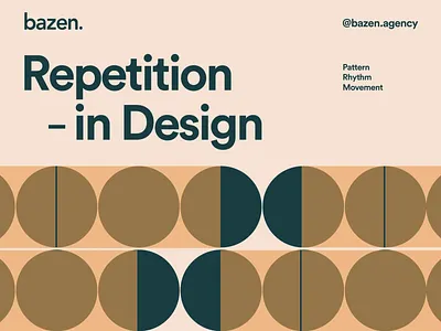 Repetition in Design bazen agency daily ui design illustration design school design tip design tips font graphic design illustration logo pattern trending ui ui design uiux