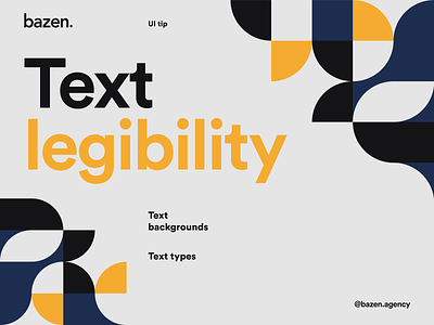 Design Tip - Text legibility