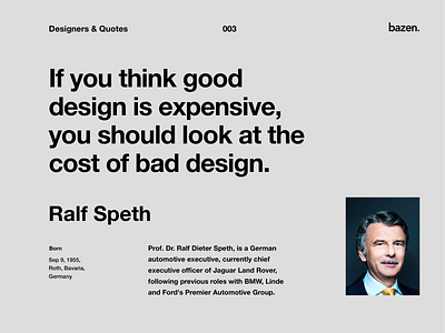 Quote - Ralf Speth