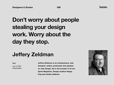 Quote - Jeffery Zeldman