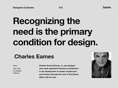 Quote - Charles Eames