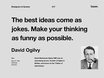 Quote - David Ogilvy