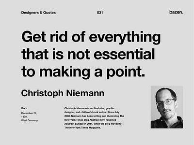 Quote - Christoph Niemann