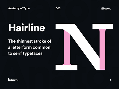 Anatomy of Type - Hairline