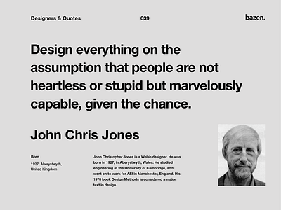 Quote - John Chris Jones creative agency creative team design quotes inspiration inspirational quote learn learn design motivation motivational quotes principles product design quote quote design quotes tips ui ui design ux ux design uxui