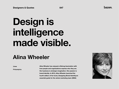 Quote - Alina Wheeler