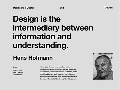 Quote - Hans Hofmann