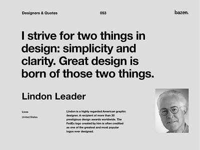 Quote - Lindon Leader
