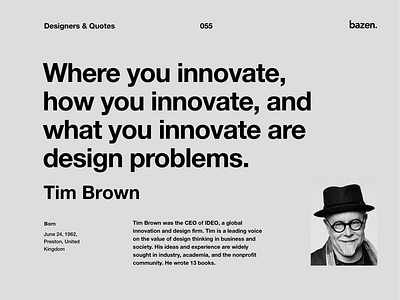 Quote - Tim Brown