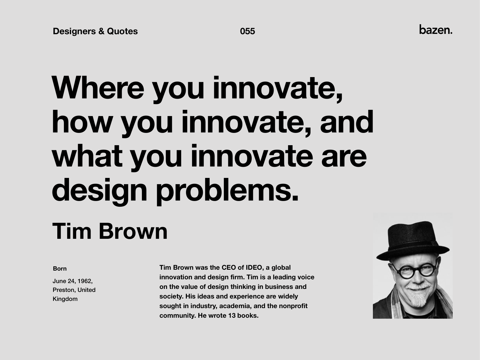 Quote - Tim by Dribbble