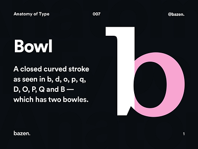 Anatomy of Type - Bowl design font inspiration learn learn design learn type principles product design tips type type anatomy type design typeface typographic typography ui ui design ux ux design uxui