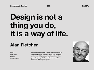 Quote - Alan Fletcher